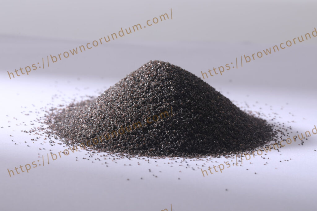 Granalla de alúmina fundida marrón para el chorreado de utensilios de cocina -1-